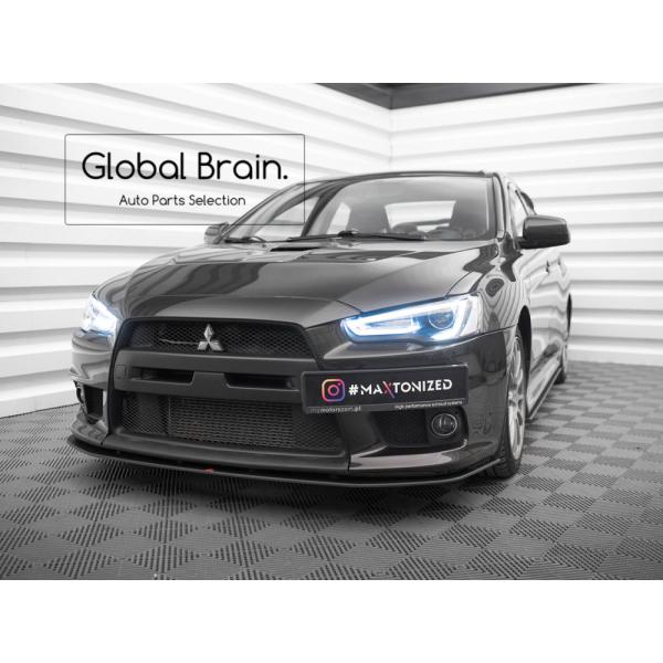 ランサー エボリューション 10 エボX ランエボ フロント リップ スポイラー レーシング / ( ディフューザー スプリッター スポイラーエアロ バンパー フェンダー)