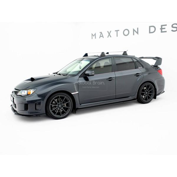 スバル インプレッサ WRX STI GVB GVF 後期 サイド スカート カバー スポイラー V1