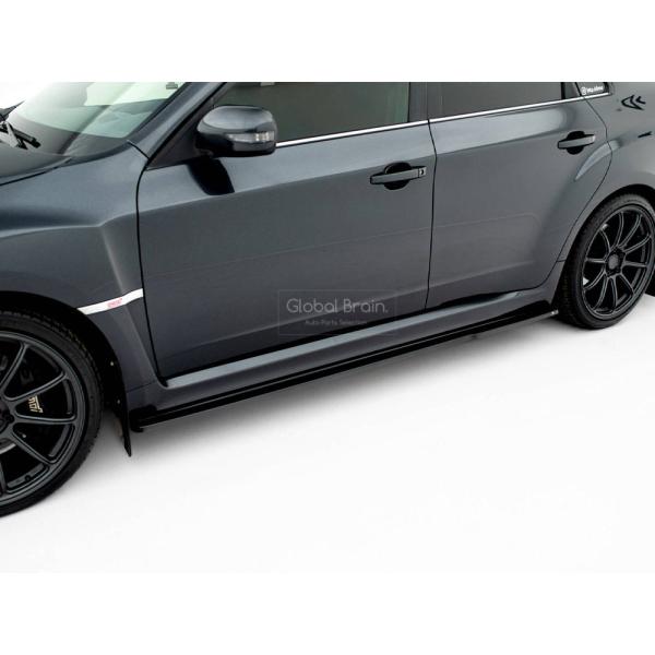 スバル インプレッサ WRX STI GVB GVF 後期 サイド スカート カバー スポイラー V1_2