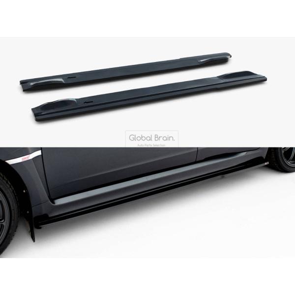 スバル インプレッサ WRX STI GVB GVF 後期 サイド スカート カバー スポイラー V1_4