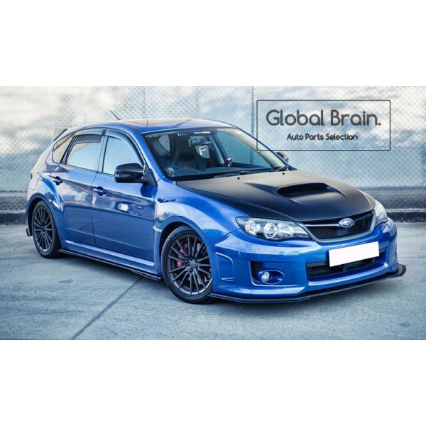 スバル インプレッサ WRX STI GRB GRF 後期 フロント スプリッター用 エクステンション