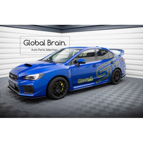 スバル WRX STI VAB サイド スカート カバー スポイラー レーシング