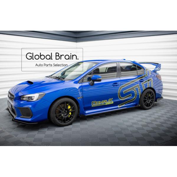 スバル WRX STI VAB サイド スカート カバー スポイラー +ウィングレット レーシング
