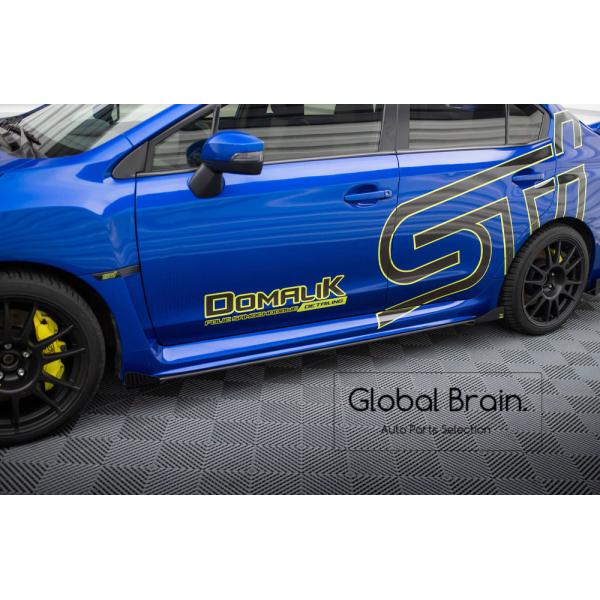 スバル WRX STI VAB サイド スカート カバー スポイラー +ウィングレット レーシング_2