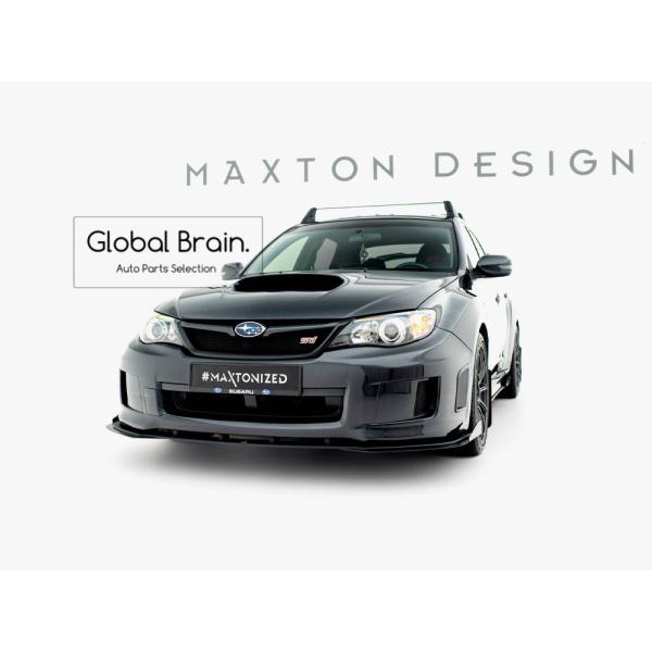 スバル インプレッサ WRX STI GVB GVF 後期 フロント リップ スポイラー +ウィングレット レーシング
