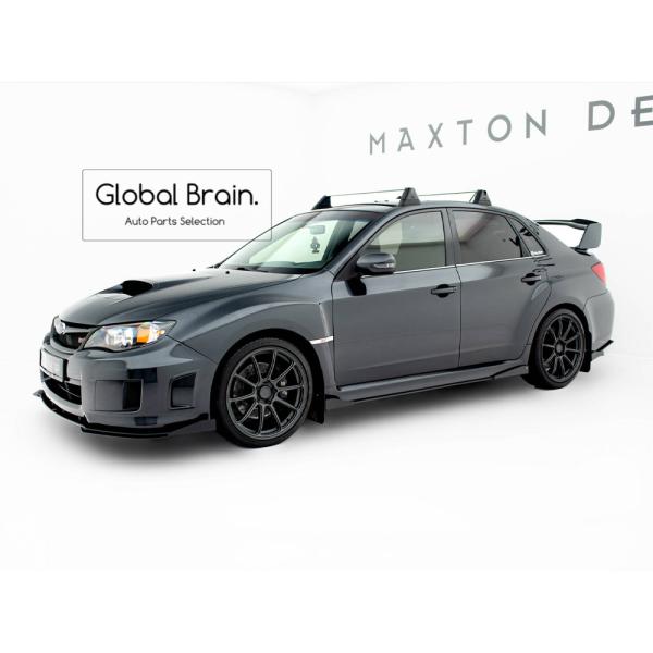 スバル インプレッサ WRX STI GVB GVF 後期 サイド スカート ディフューザー +ウィングレット レーシング