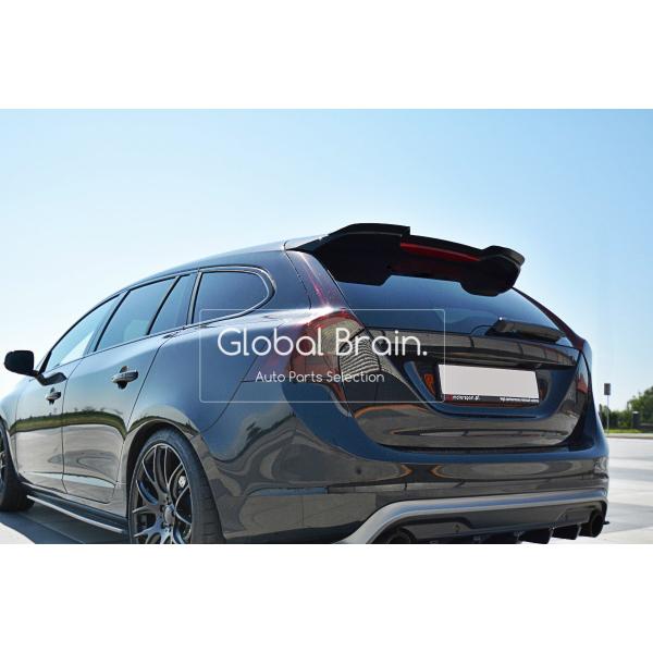 2014- ボルボ V60 後期 ポールスター リア ルーフ スポイラー / ( ディフューザー スプリッター スポイラーエアロ バンパー フェンダー)