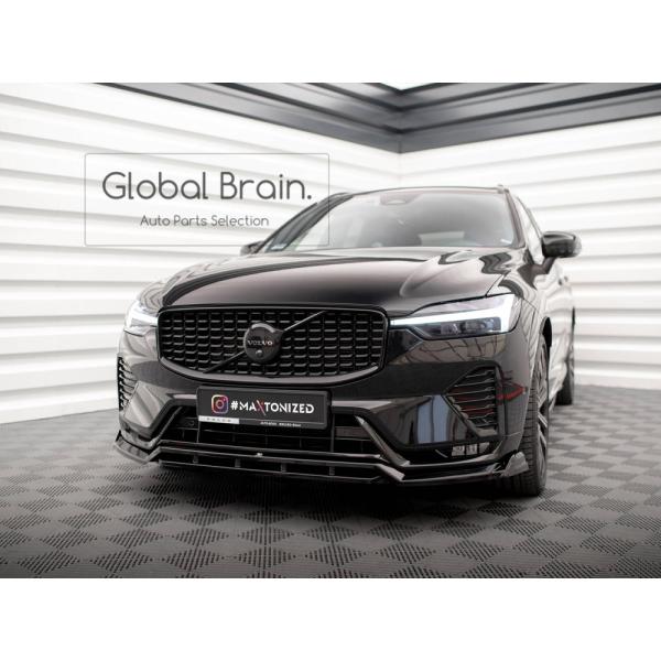 ボルボ XC60 Rデザイン / リチャージ アルティメット 後期 フロント リップ スポイラー