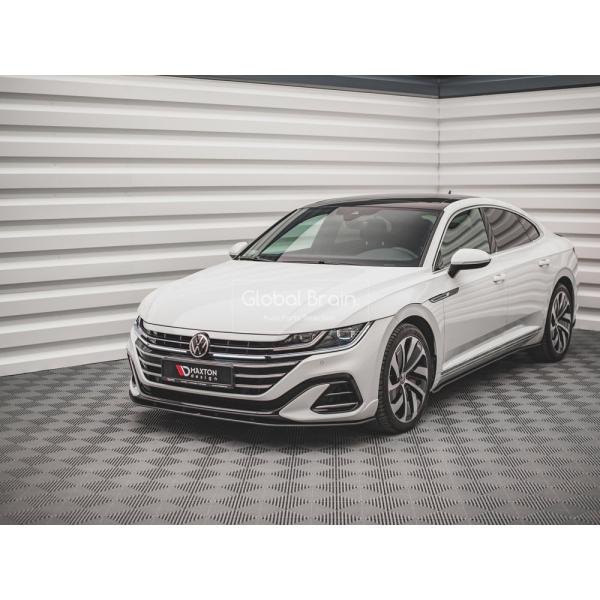 フォルクスワーゲン アルテオン 後期 Rライン フロント リップ スポイラー レーシング / ( ディフューザー スプリッター スポイラーエアロ バンパー フェンダー)