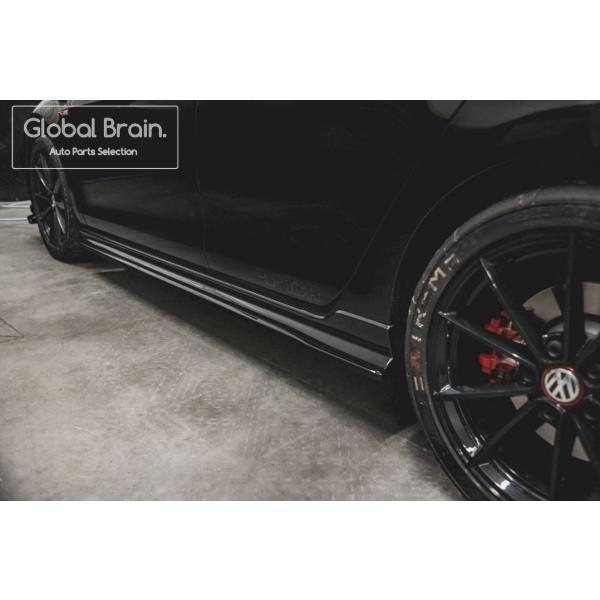 フォルクスワーゲン ゴルフ 7.5 GTI 後期 TCR サイド スカート カバー スポイラー