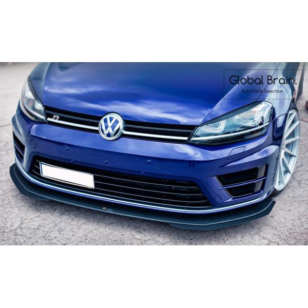 フォルクスワーゲン ゴルフ7 R 前期 フロント スプリッター エクステンション