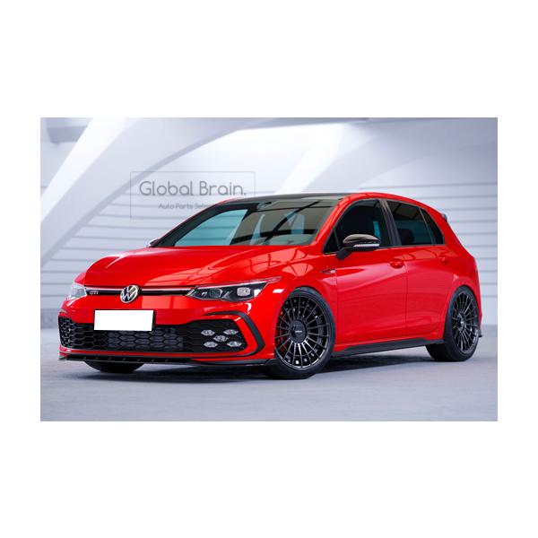 フォルクスワーゲン ゴルフ8 GTI Rライン フロント リップ スポイラー / ( ディフューザー スプリッター スポイラーエアロ バンパー フェンダー)