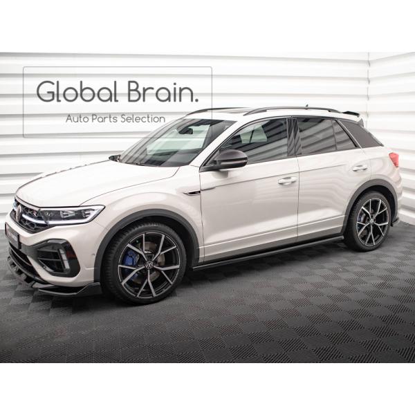 フォルクスワーゲン T-ROC Tロック ティーロック R/ Rライン 後期 サイド スカート カバー スポイラー / ( ディフューザー スプリッター スポイラーエアロ バンパー フェンダー)
