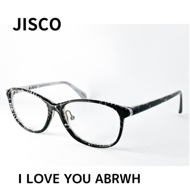 【送料無料】 ジスコ メガネ 伊達眼鏡 フレーム I LOVE YOU ABRWH 53 JISCO メンズ レディース ユニセックス メガネ 度付 レンズセット メンズ ユニセックス おしゃれ ブランド 正規品