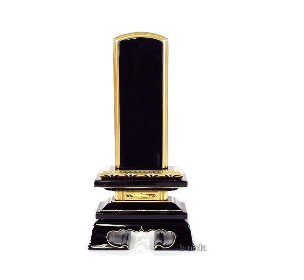 普及品 位牌 蓮華付春日塗り位牌 5寸 板長（約150mm）総高さ約234mm【1人分の文字入れ無料】