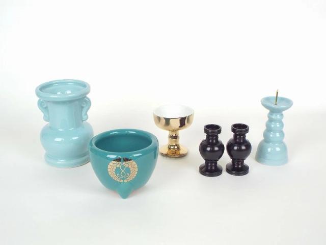 西本願寺用（真宗・西）仏具セットＡ陶器