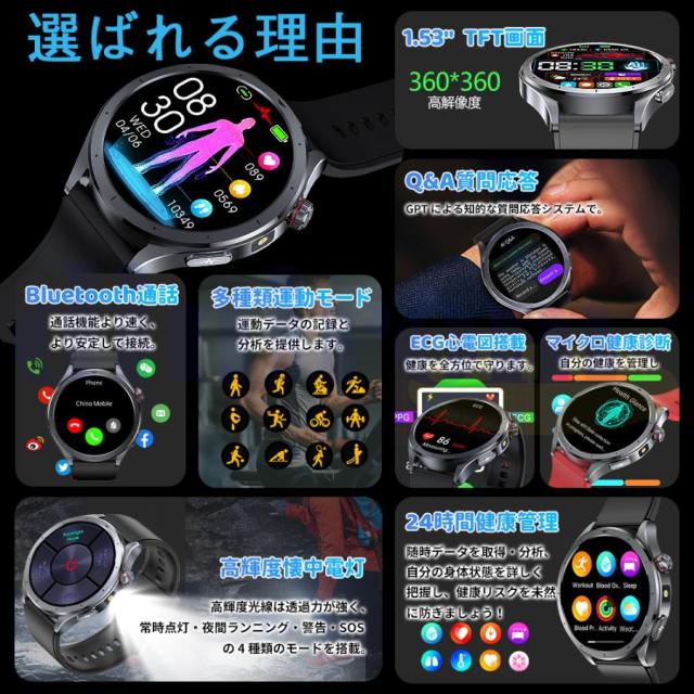 スマートウォッチ 日本製検出器 心電図 血圧 血糖じろじろ見る 心臓の鼓動数 血中O お休み保護すること 思わしい保護すること 懐中照明ランプ 人工知能学問い合わせる返事をする LINE告げ知らせる iPhone＆ヒューマノイド相応う 父の日