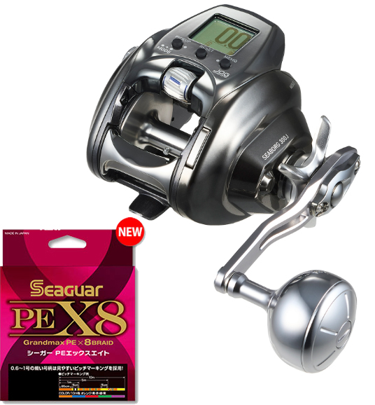 ダイワ 26 シーボーグ 300J (右巻) PEライン3号400mセット (シーガー PE X8) 電動リールに糸を巻いてお届けします daiwa