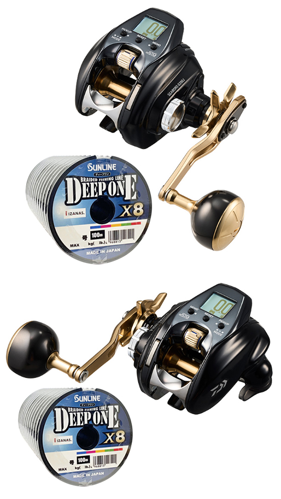 ダイワ 22 シーボーグ G200J(右巻) / G200JL(左巻) PEライン3号200mセット (サンライン ディープワンPE X8) 電動リールに糸を巻いてお届けします daiwa