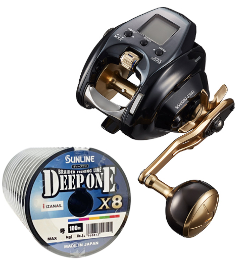 ダイワ 21 シーボーグ G300J (右巻) PEライン3号400mセット(サンライン ディープワンPE X8) 電動リールに糸を巻いてお届け daiwa