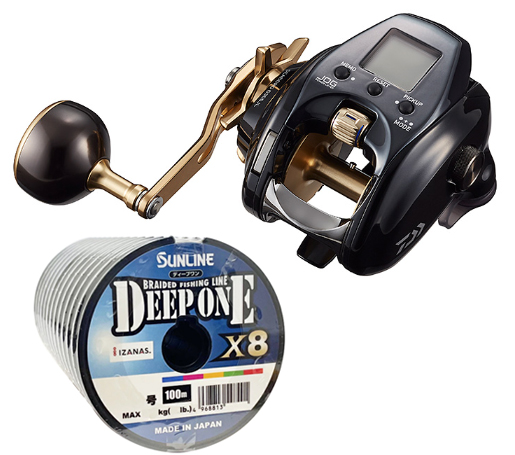 ダイワ 21 シーボーグ G300JL (左巻) PEライン5号200mセット(サンライン ディープワンPE X8) 電動リールに糸を巻いてお届け daiwa