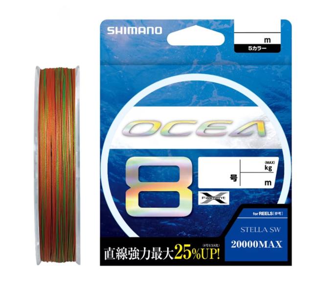 シマノ オシア 8 PE LD-A91S 10号 (152lb) 500m 10m x 5カラー shimano (647788)
