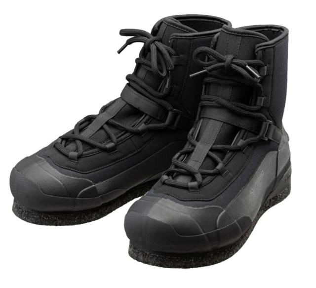 シマノ ロックショア ウェットブーツ カットラバーピンフェルト FS-010V ブラック カットラバーピンフェルト shimano