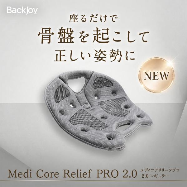 【ラッピング無料】リニューアル！ 座椅子 姿勢矯正 骨盤サポートシート 腰痛 在宅 公式 バックジョイ メディコアリリーフ PRO 2.0レギュラー・ミニ　BackJoy