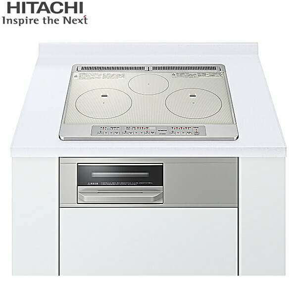 HT-N60ST(S) 日立 HITACHI ビルトインIHクッキングヒーター N6Tシリーズ 3口IH 鉄・ステンレス対応 幅60cm シルバー 送料無料 59,368円