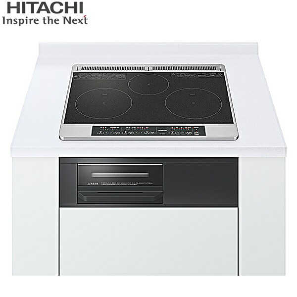 HT-N6KT(K) 日立 HITACHI ビルトインIHクッキングヒーター N6Tシリーズ 3口IH 鉄・ステンレス対応 幅60cm ブラック 送料無料 59,368円