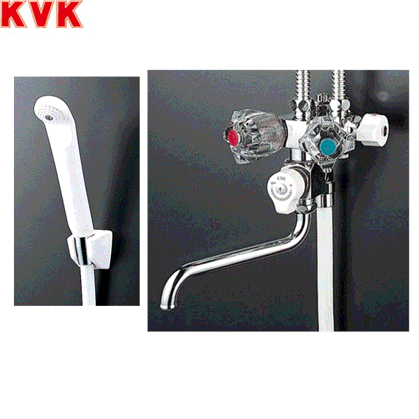 KF52NC KVKソーラー2ハンドルシャワー 一般地仕様 送料無料 18,610円
