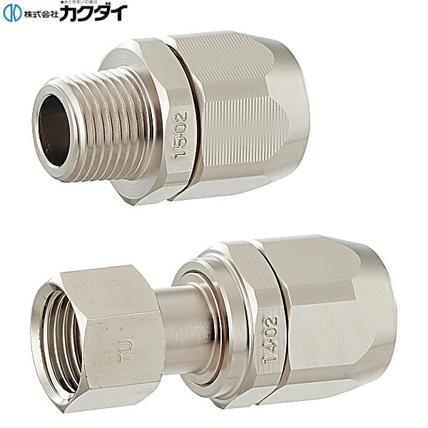 440-009-20 カクダイ KAKUDAI 強化ガスホース用金具セット 都市ガス用 送料無料