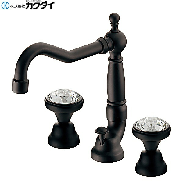 153-033-MD カクダイ KAKUDAI 台付2ハンドル混合栓 送料無料