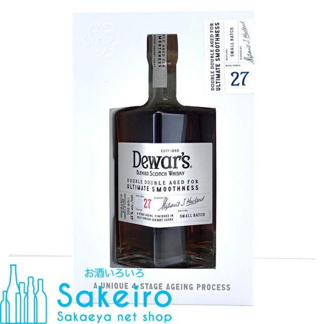 デュワーズ ダブルダブル 27年 46％ 500ml（正規品）[ウイスキー][御歳暮 贈り物 御礼 母の日 父の日 御中元]