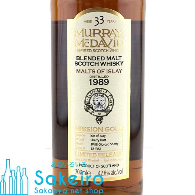 モルツ オブ アイラ 1989 33年 42.8% 700ml マーレイ・マクダヴィッド ミッションゴールド[ウイスキー][御歳暮 贈り物 御礼 母の日 父の日 御中元]_1