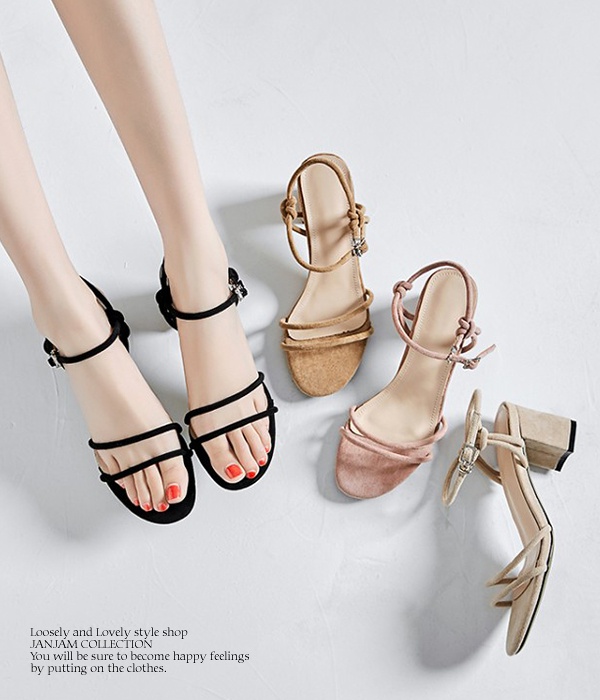 大きいサイズ レディース サンダル 25 26 5cm 紐ストラップ アンクルストラップ ヌーディー ミドルヒール 靴 紐サンダル スエード調 の通販はau Pay マーケット Janjamcollection