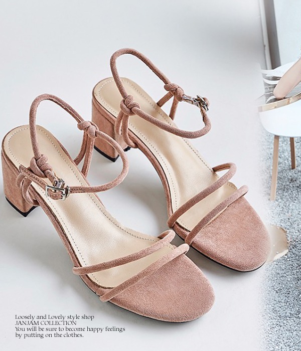 大きいサイズ レディース サンダル 25 26 5cm 紐ストラップ アンクルストラップ ヌーディー ミドルヒール 靴 紐サンダル スエード調 の通販はau Pay マーケット Janjamcollection