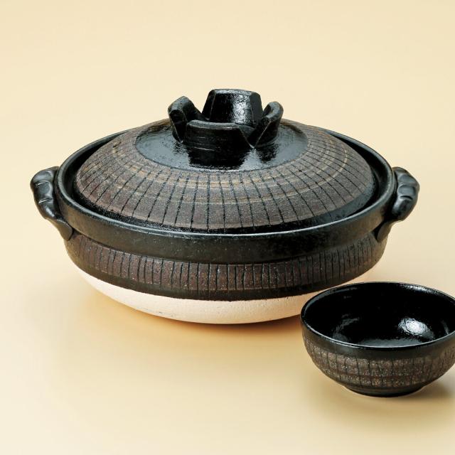 黒十草９号深鍋（萬古焼） 9,800円