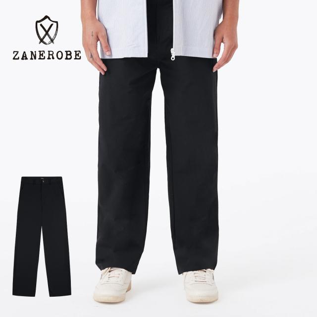 ZANEROBE ゼインローブ Tech Box Pant メンズ ブラック 30-34 ボックスパンツ テックパンツ ナイロンパンツ ワイドパンツ リラックスパンツ パンツ ナイロン スラックス 太目 太め 太い おしゃれ 細身 無地 ブランド 黒