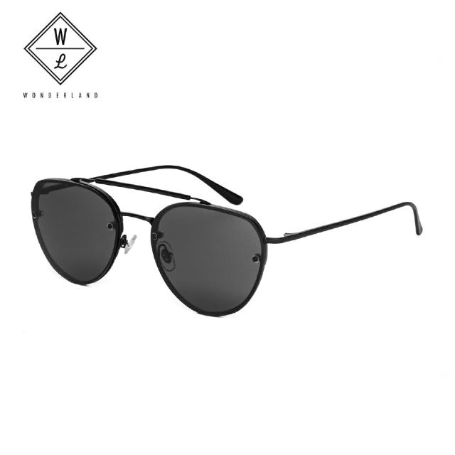 WONDERLAND ワンダーランド サングラス VICTORVILLE Matte Black MetalXGrey CZ ヴィクターヴィル メンズ レディース ティアドロップ型 リムレス UVカット アイウェア カラーレンズ マットブラック グレー victorville01 30,800円