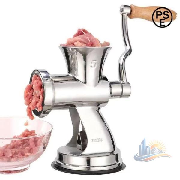 手動肉挽き器 吸盤式肉挽き器 多機能 ステンレス鋼 家庭用 アドバンスト 業務用 卓上ミンチ機 ステンレス鋼製 手動式ミンサー 水洗い ひき肉器 にんじん