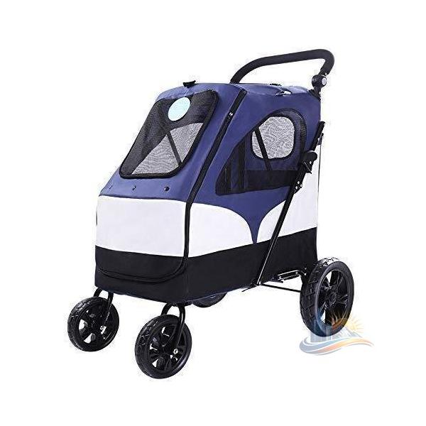 折りたたみ 折りたたみ簡単 介護用 軽量 ペットカート 対面押す 多頭用 アドバンスト ペットベビーカー おしゃれ 便利 実用的 使いやすい 省スペース 新生活