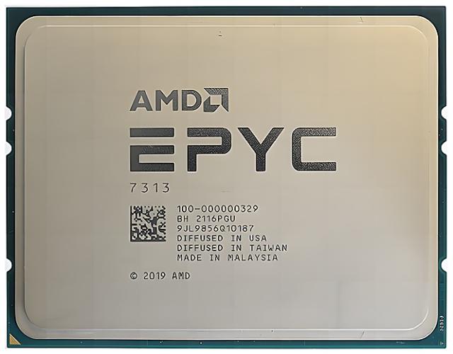 AMD EPYC 7313 16C 32T 3GHz to 3.7GHz Socket SP3 Milan 7NM 128MB 155W Mar 2021 中古 55,253円