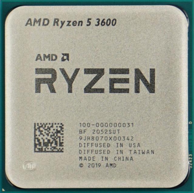 AMD Ryzen 5 3600 6C 12T 3.6GHz to 4.2GHz Socket AM4 Matisse 7NM 32MB 65W Jul 2019 中古