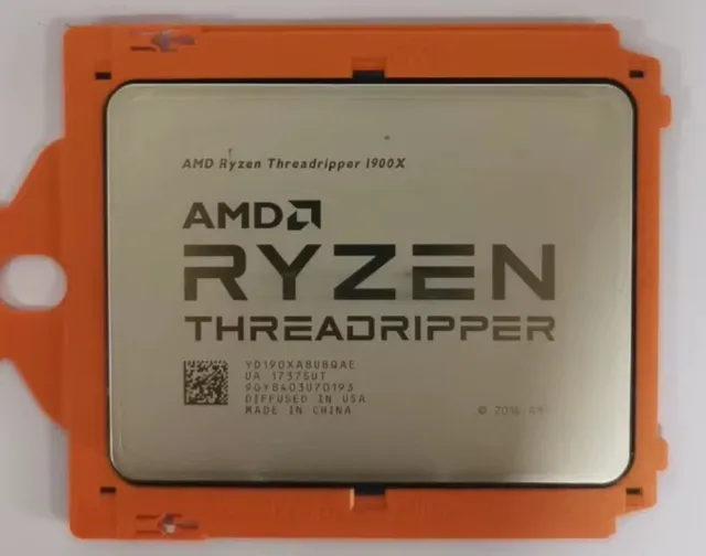 AMD Ryzen Threadripper 1900X 8C 16T 3.8GHz to 4GHz Socket SP3r2 Zen 14NM 32MB 180W Aug 2017 中古 5,915円