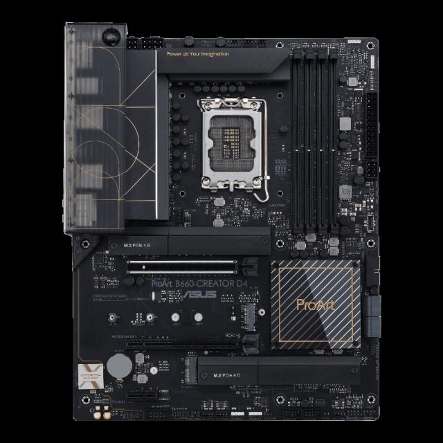ASUS ProArt B660-CREATOR D4 Intel B660 LGA1700 DDR4-5333 128GB M.2 SATA 2.5GbE LAN Motherboard 中古