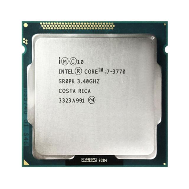Intel Core i7-3770 SR0PK 4C 8T 3.4GHz to 3.9GHz Socket 1155 Ivy Bridge 22NM 8MB 77W Apr 2012 中古