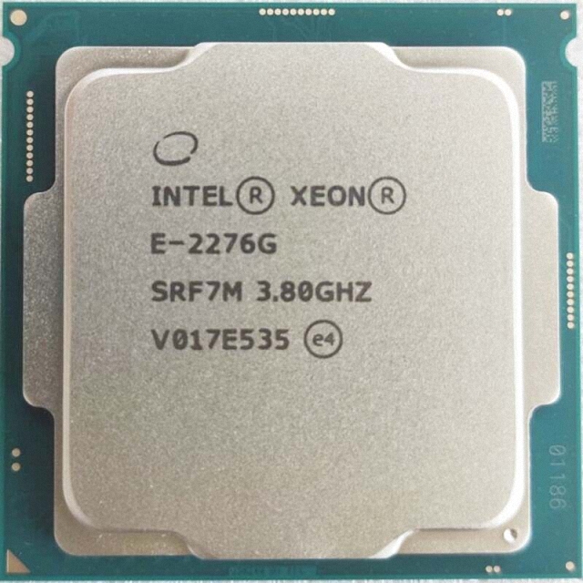Intel Xeon E-2276G SRF7M 6C 12T 3.8GHz to 4.9GHz Socket 1151 Coffee Lake-S WS 14NM 12MB 80W May 中古