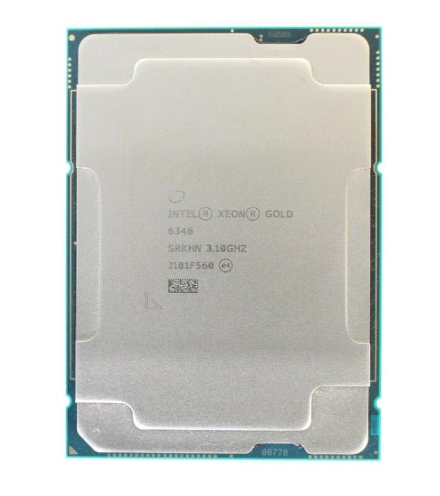 Intel Xeon Gold 6346 SRKHN 16C 32T 3.1GHz to 3.6GHz Socket 4189 Ice Lake-SP 10NM 36MB 205W Apr 中古