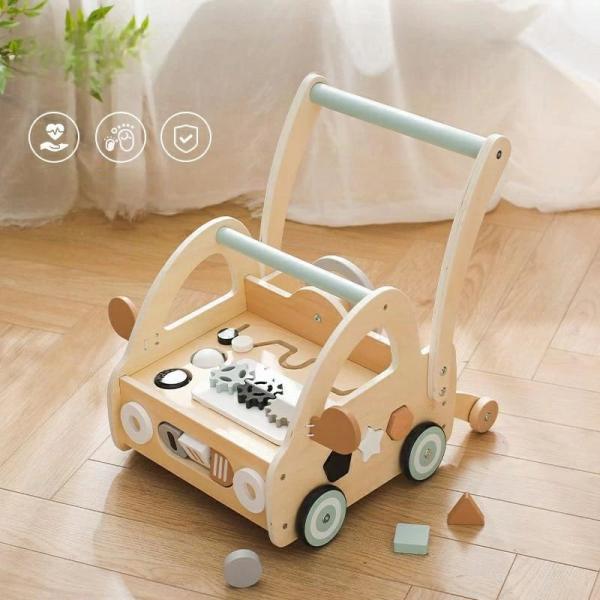 知育玩具　木のおもちゃ　おもちゃ　知育おもちゃ　型はめパズル　手押し車　車　指先トレニング　ゾンチー　赤ちゃん　赤ちゃんのプロバイオ　男の子 6,161円